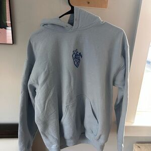 Gildan Blue Heart Embroidered Sweatshirt